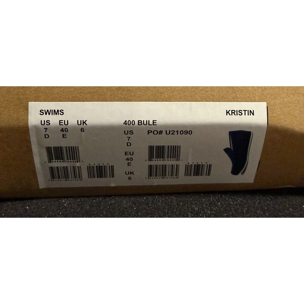 SWIMS Kristin Blue Penny Loafers Slip On Moccasins Boat/Deck Shoes Mens 7 NEW